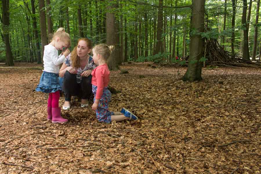 kinderen in bos Hondsrug