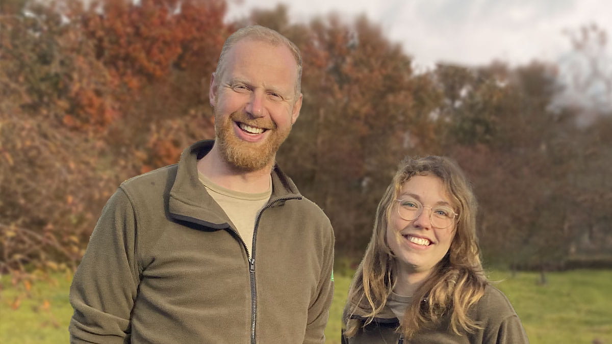 Boswachter Egbert Eilander en Claudia Hertzer