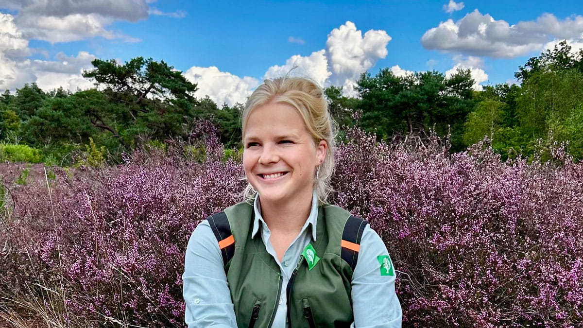 Boswachter Michelle Huibers