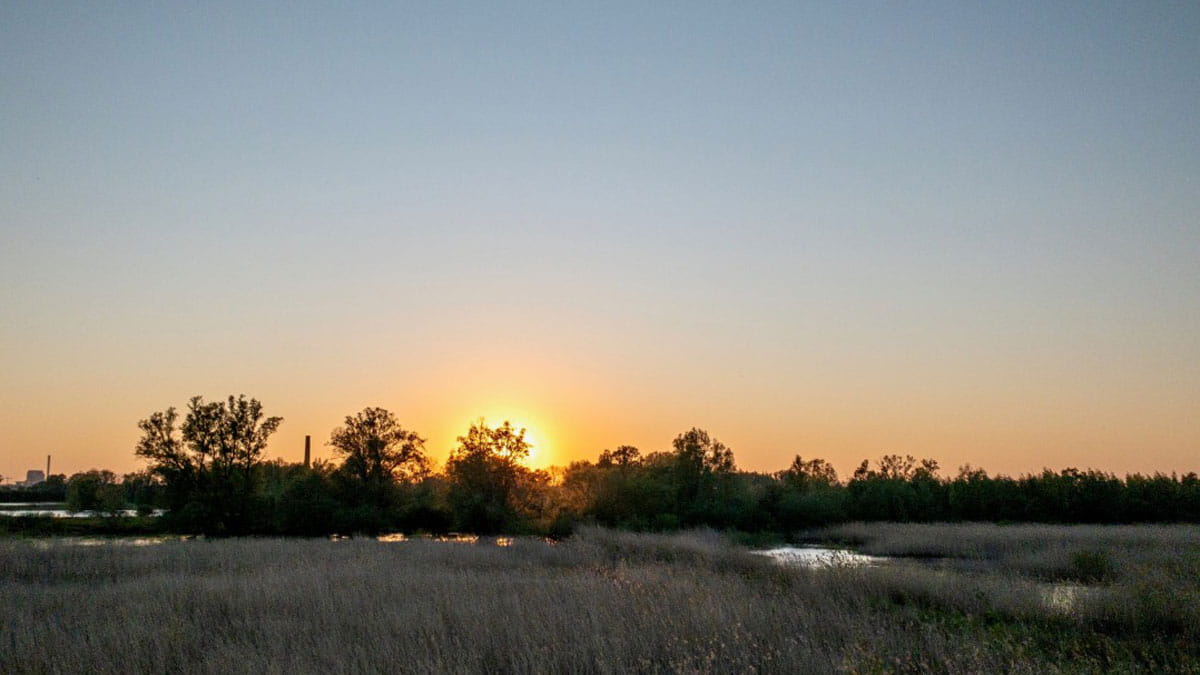 ondergaande zon