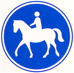 verkeersbord ruiterpad