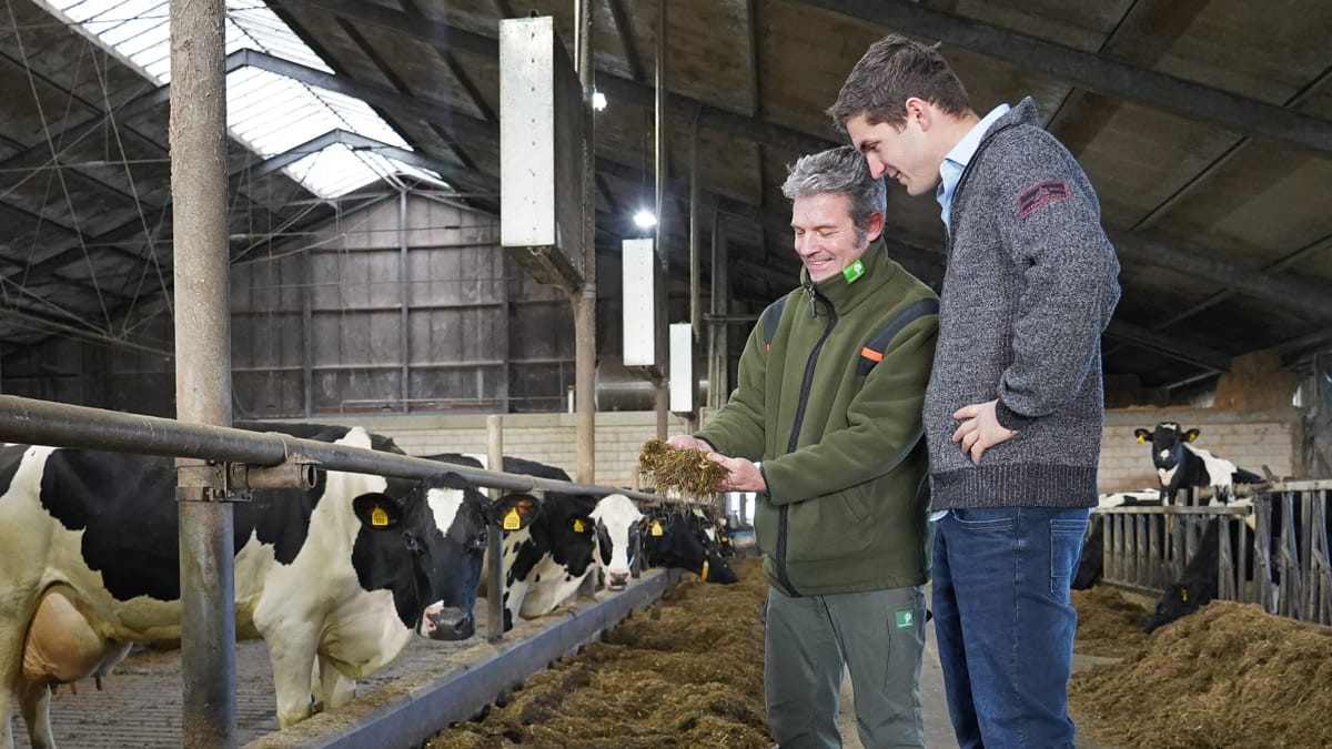 Boswachter Godfried Vis en boer Nick van den Pol