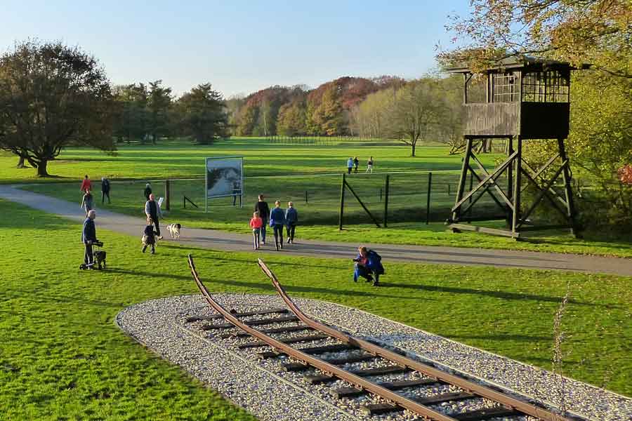 spoorlijn in Kamp Westerbork