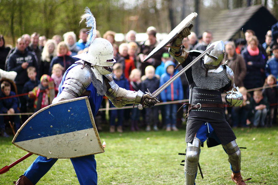 Ridders in gevecht