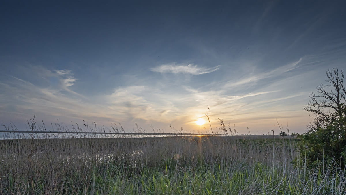 ondergaande zon