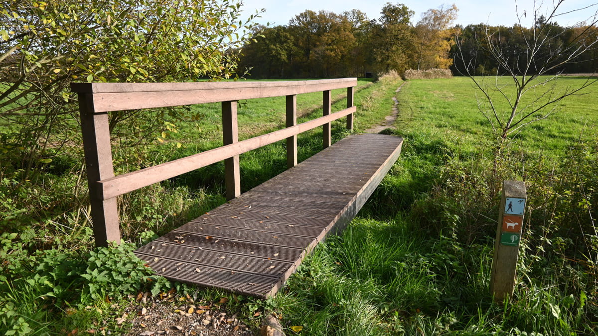 bruggetje in wandelroute