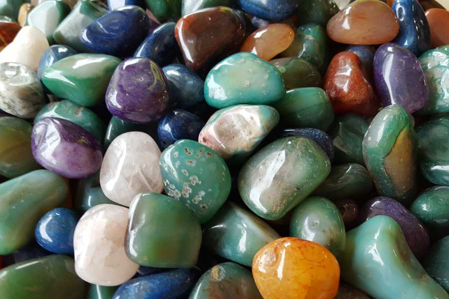 edelstenen uit workshop mandala maken