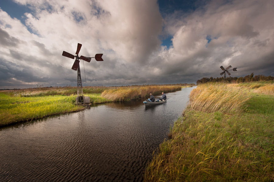 bootje in weerribben - foto theo de witte